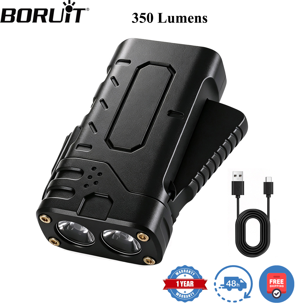 Outdoor Lighting Beacon - BORUIiT Hand Crank EDC LED Flashlight