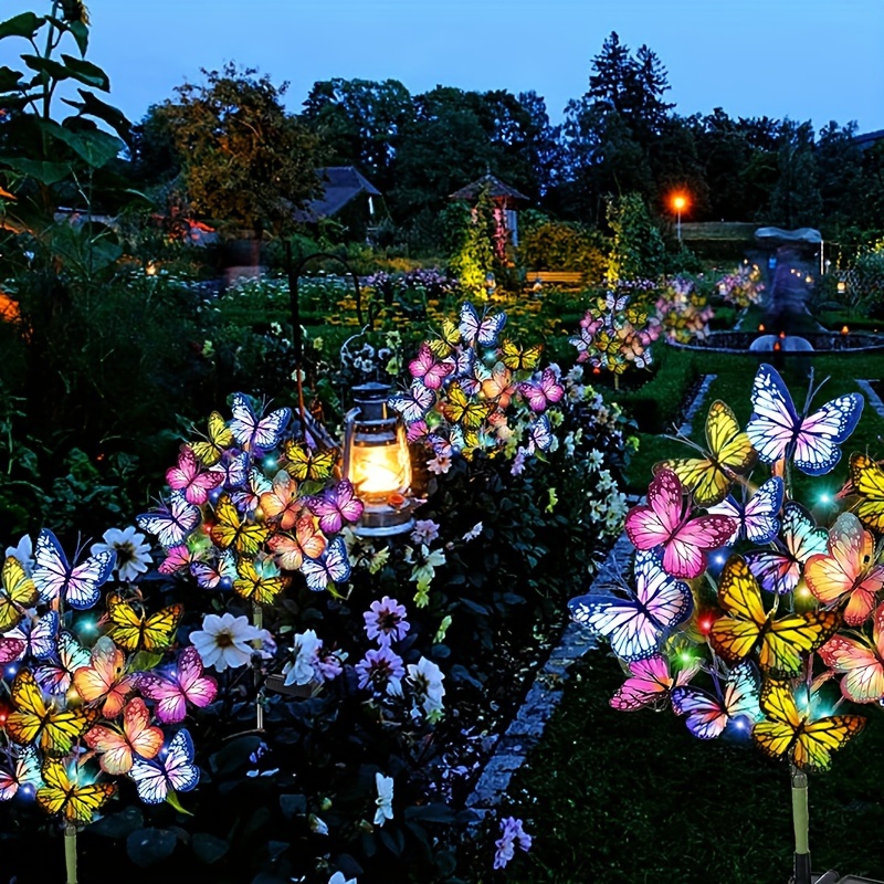 Solar LED Butterfly Garden Lig - Outdoor Lighting For Christmas 评论和价格