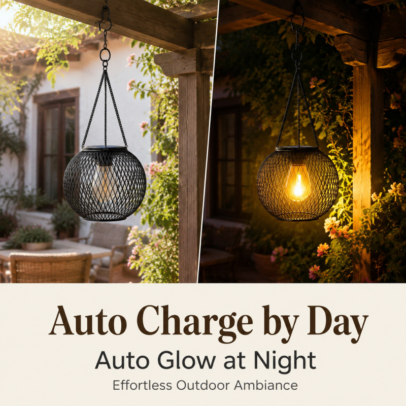 Solar Powered LED Hanging Floo - Solar Lantern Hanging 评论和价格