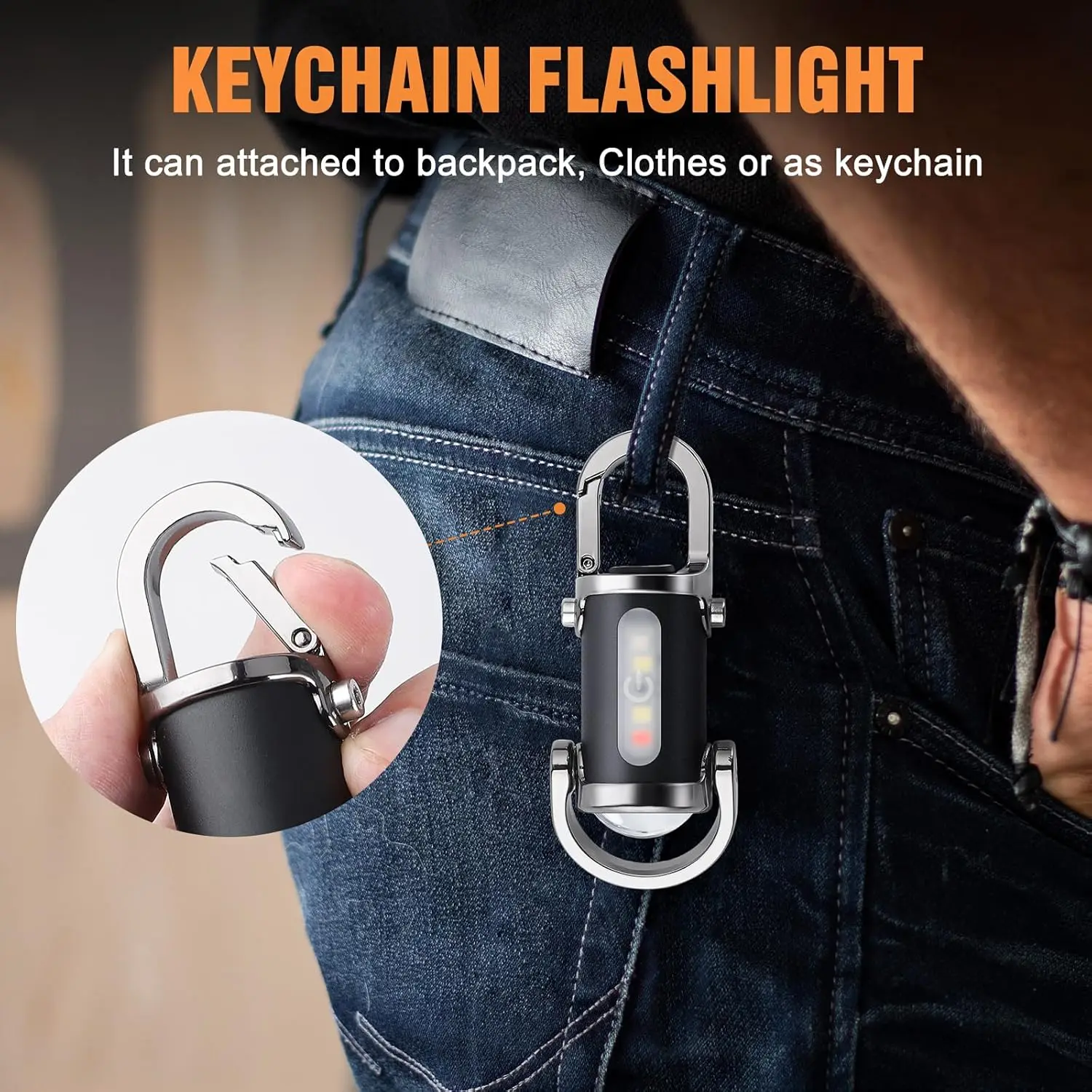 Mini Keychain Flashlight Recha - Outdoor Lighting Nearby 评论和价格