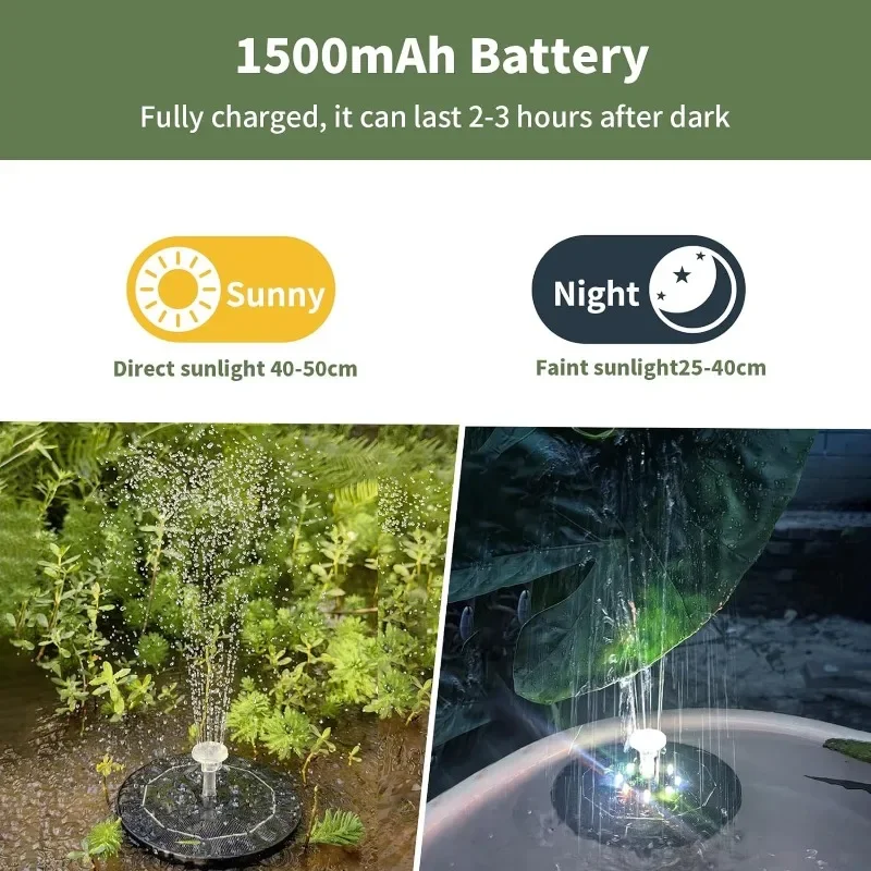 Fountain Light 7 Colors LED Li - Outdoor Lighting For Gazebo 评论和价格