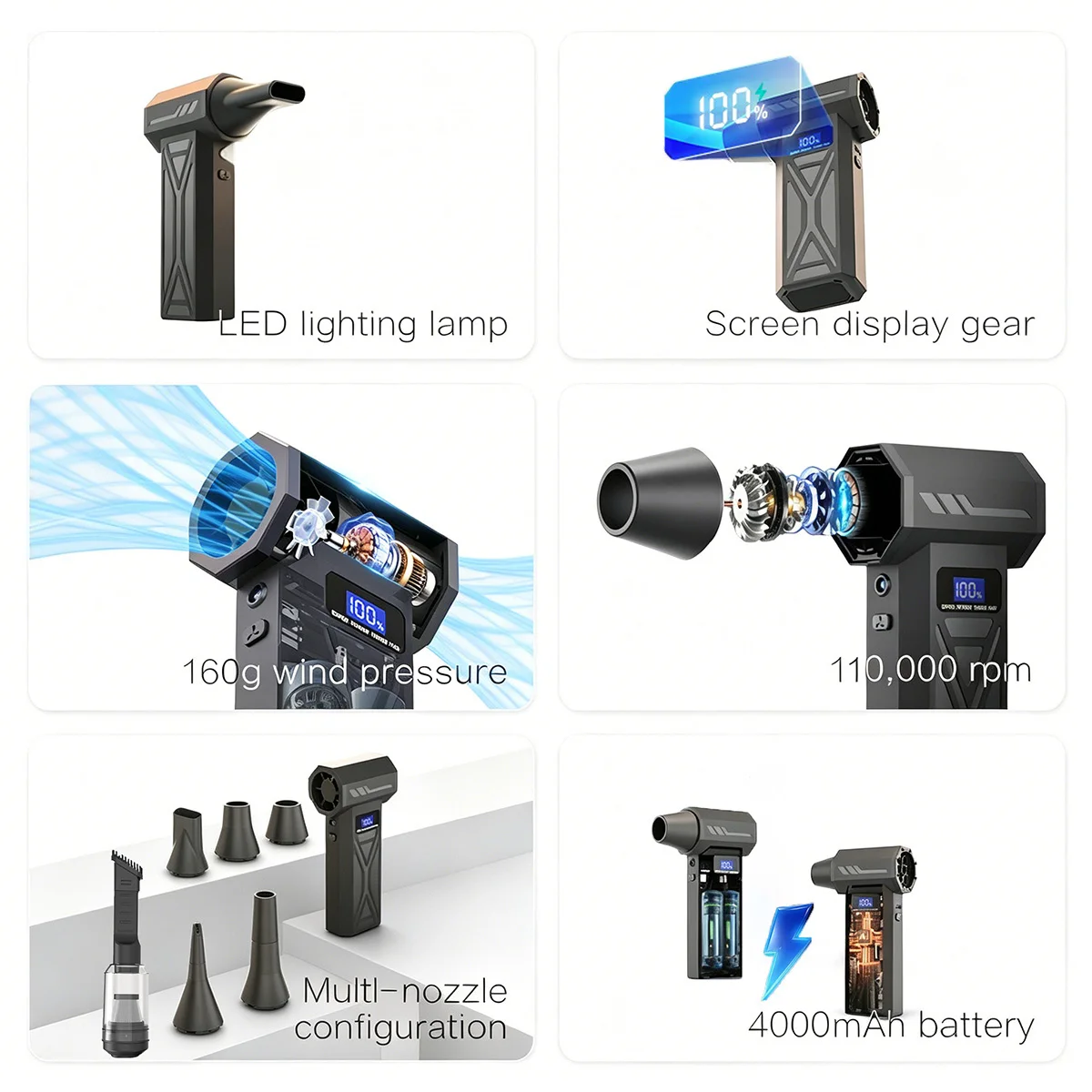 Brushless Wireless Jet Fan Tur - Outdoor Lighting Under Eaves 评论和价格
