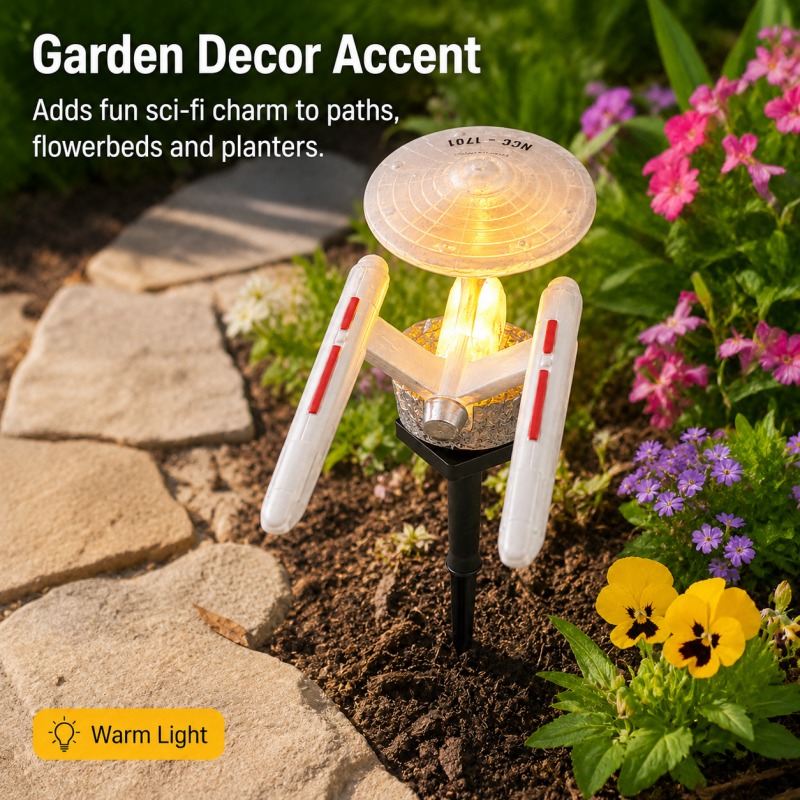 Star Trek USS Enterprise Solar - Outdoor Lighting For Gazebo 评论和价格