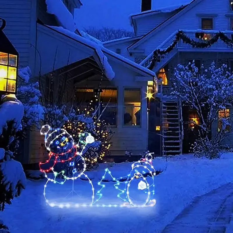 Animated LED Snowman Ornament  - Outdoor Lighting For Christmas 评论和价格