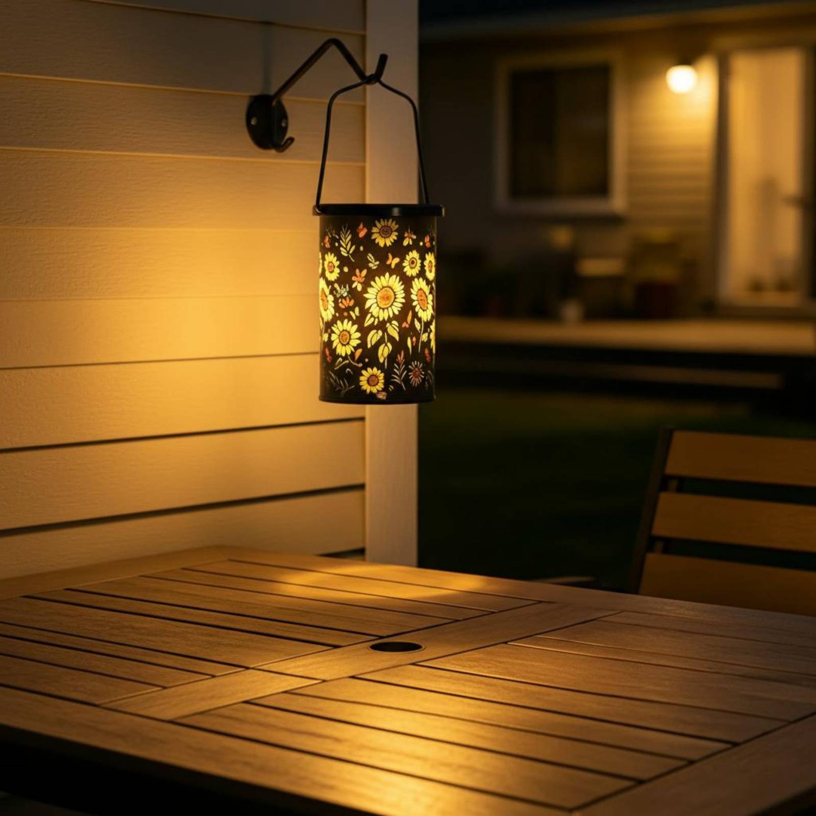 Floral Lantern Vintage Design  - Solar Lantern Hanging 评论和价格