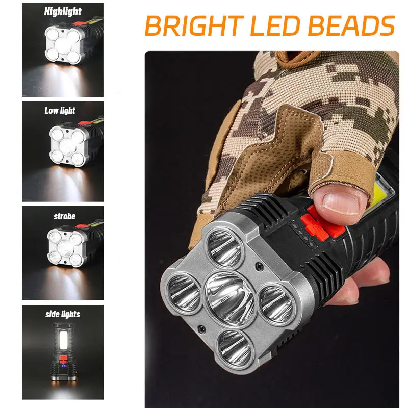 5 LED High Power Led Flashligh - Outdoor Lighting Spotlight 评论和价格