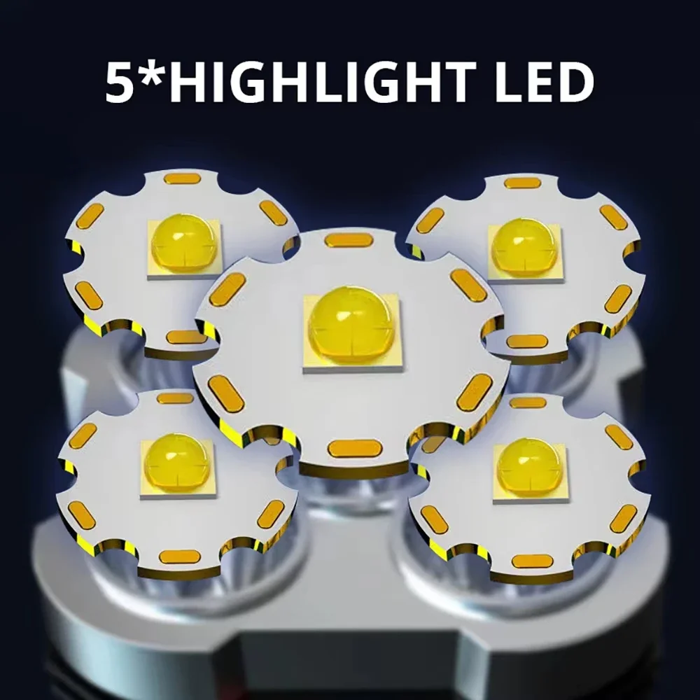 5 LED High Power Led Flashligh - Outdoor Lighting Spotlight 评论和价格