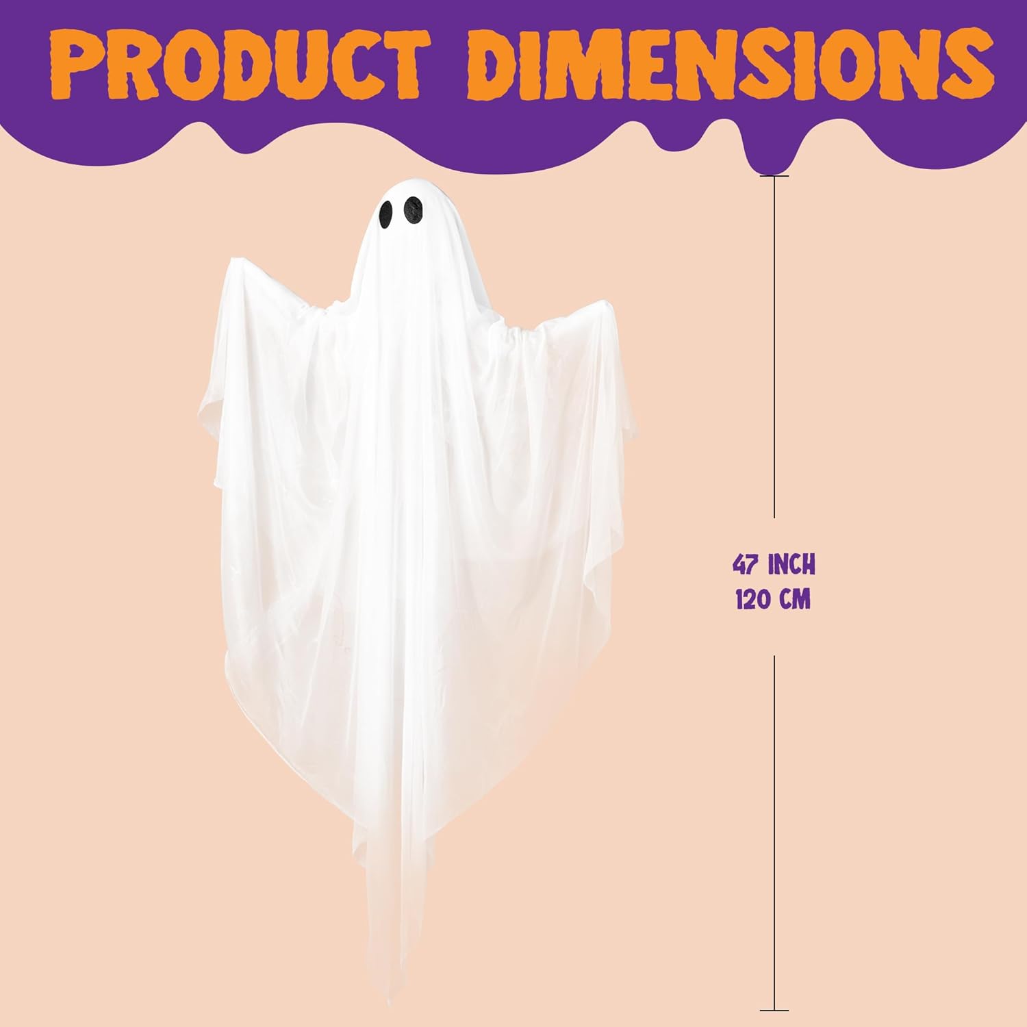 Halloween Hanging Light up Gho - Outdoor Lighting Front Yard 评论和价格