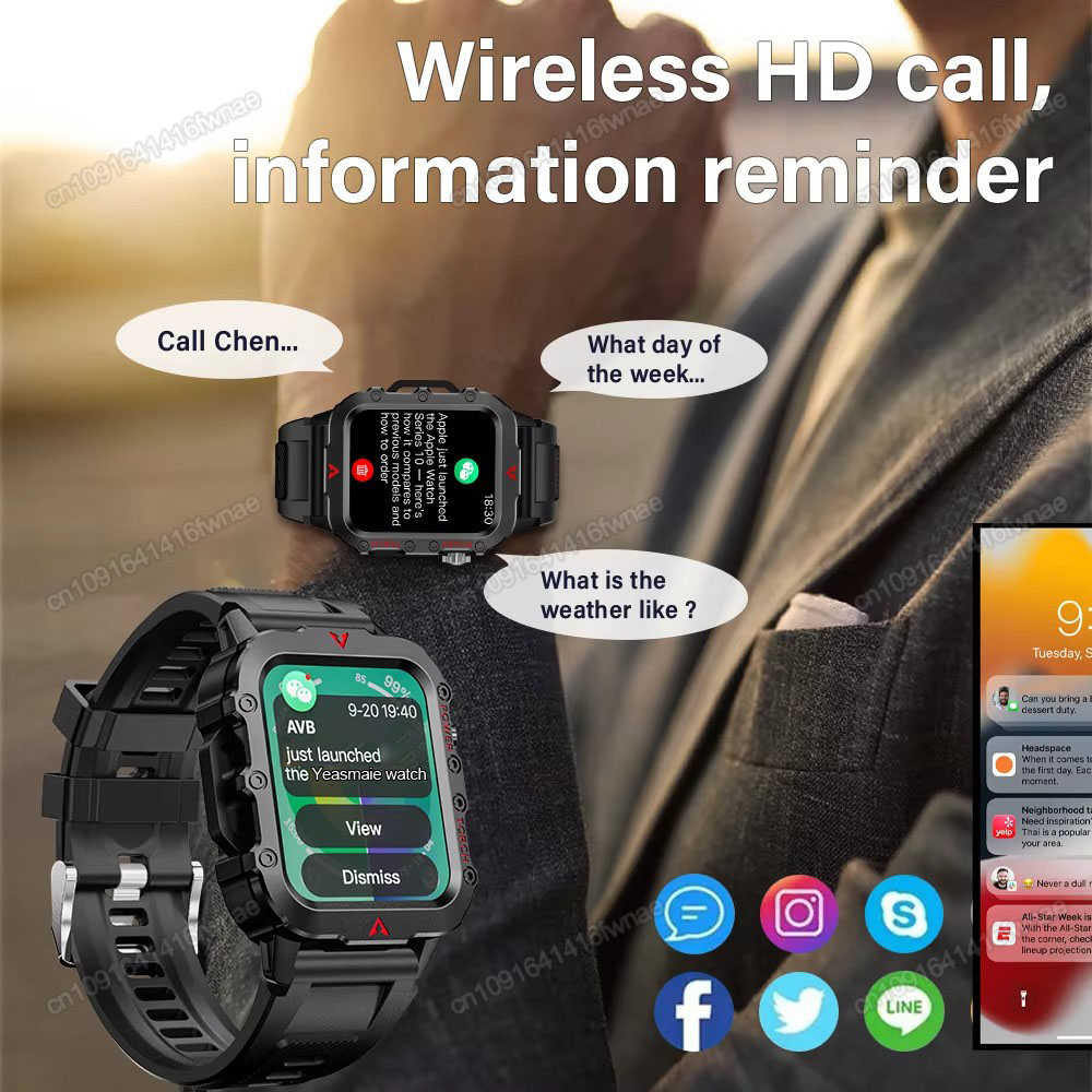 New Men's Smart Watch LED Flas - Outdoor Lighting Smart Controller 评论和价格