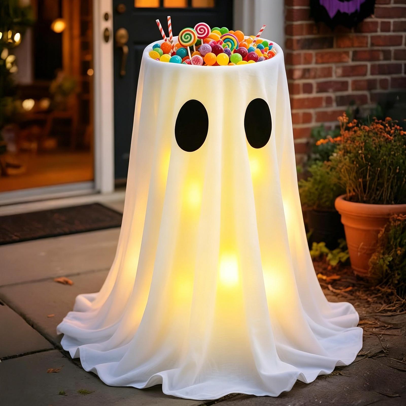 Light Up Ghost Decorations 8 M - Outdoor Lighting Front Yard 评论和价格