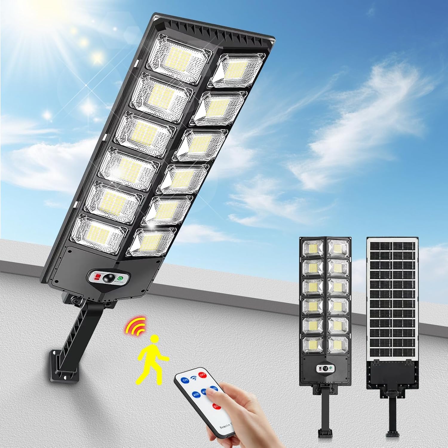 12000LM Solar Street Lights Ou - Outdoor Lighting Front Yard 评论和价格