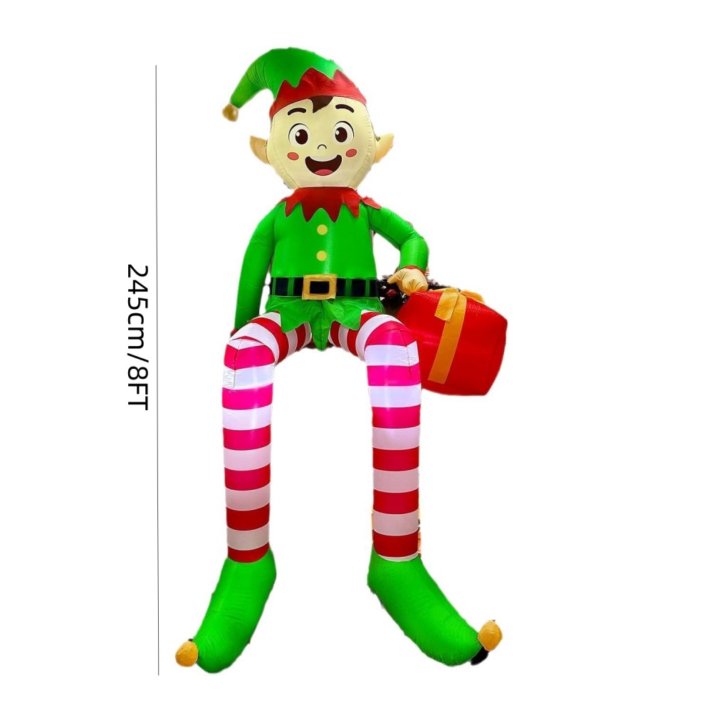 8FT Christmas Inflatables Sitt - Outdoor Lighting For Christmas 评论和价格