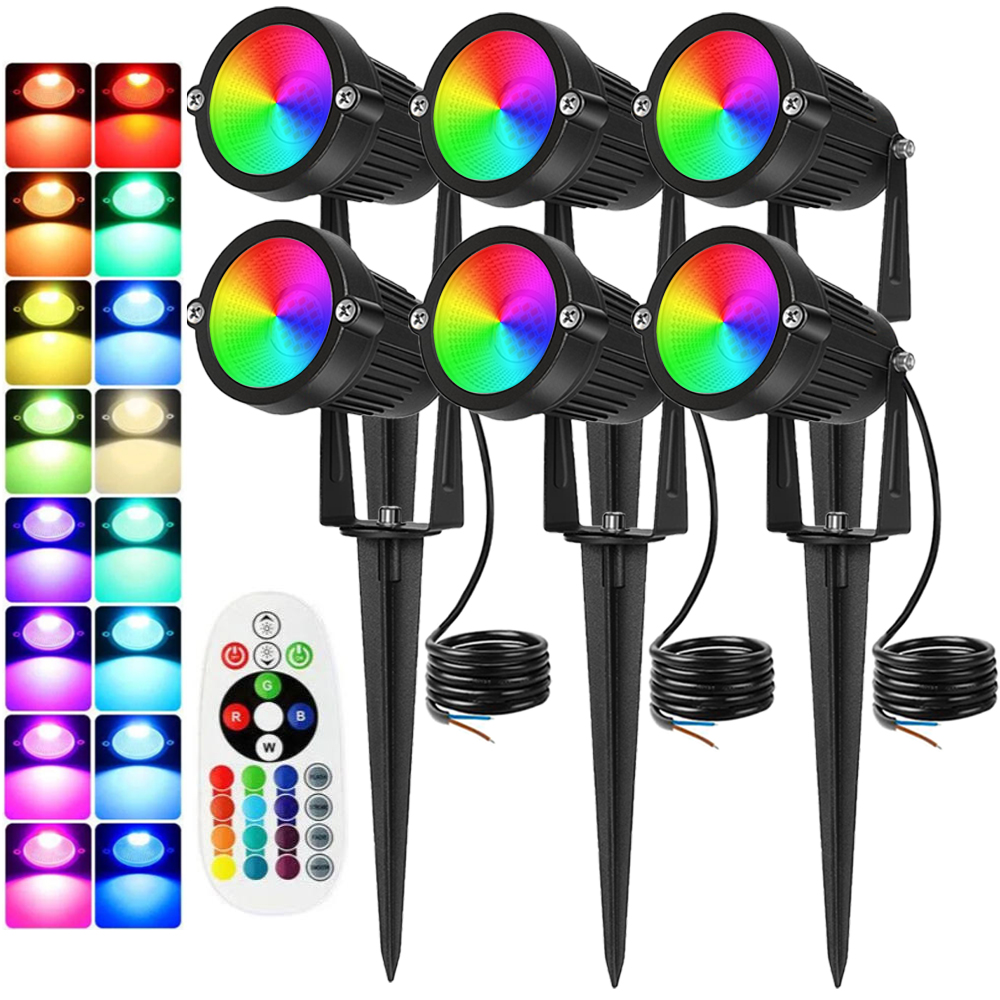 RGBW Landscape Lighting 10W wi - Outdoor Lighting Spotlight 评论和价格