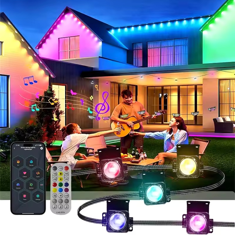 300FT Permanent Outdoor Lights - Outdoor Lighting Under Eaves 评论和价格