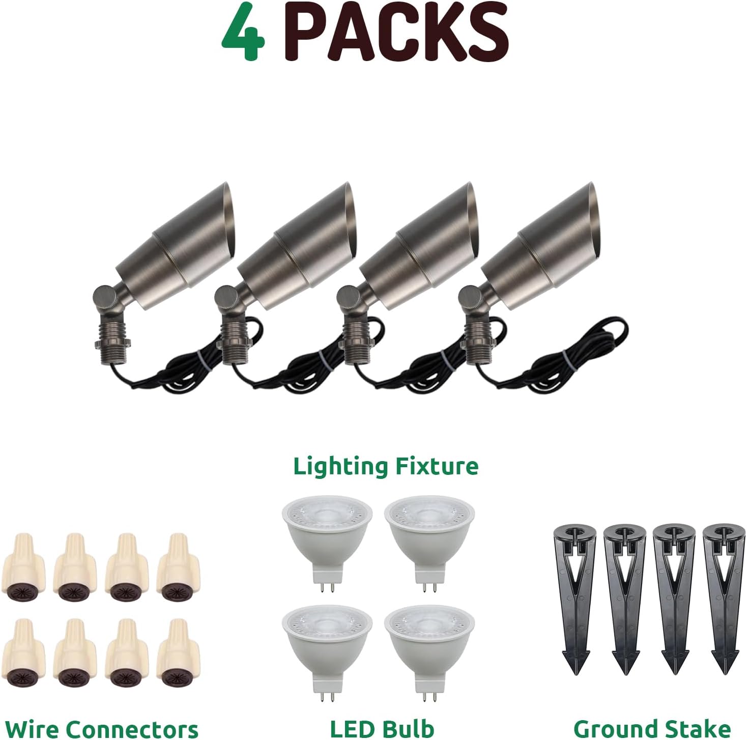 Solid Brass Landscape LED Spot - Outdoor Lighting Spotlight 评论和价格