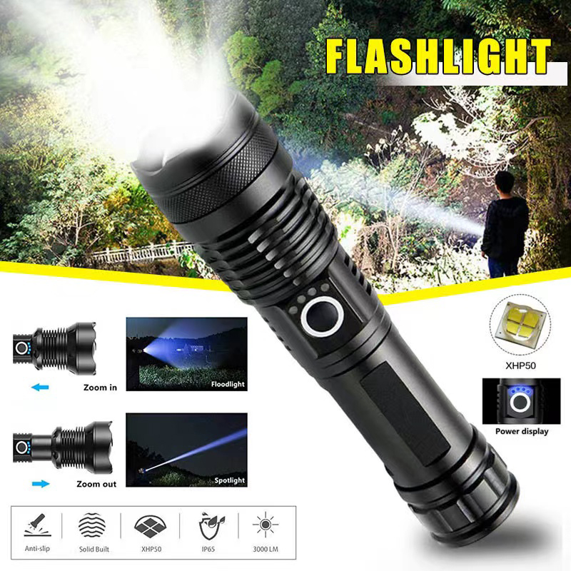 High Power XHP70 Led Flashligh - Outdoor Lighting Beacon 评论和价格