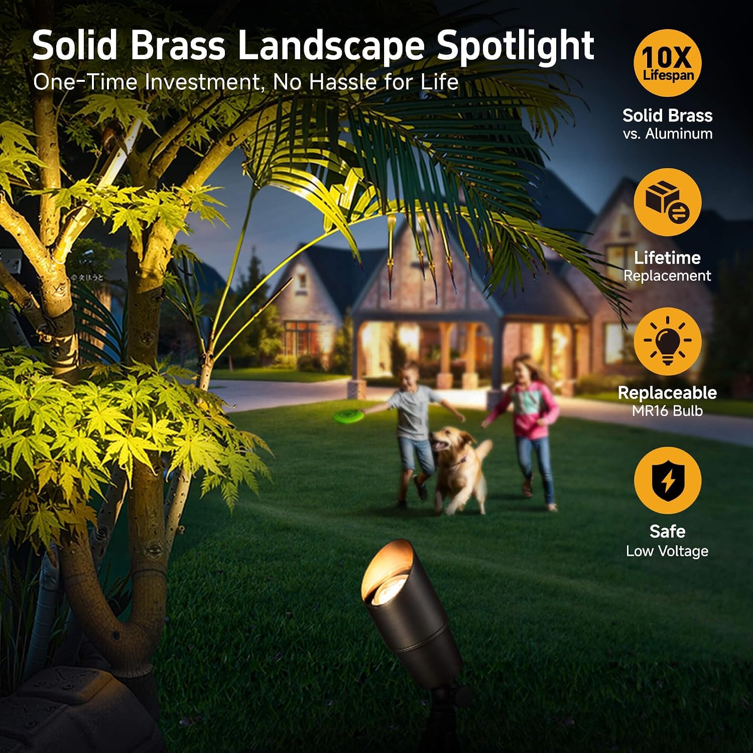 Brass Landscape Lighting Outdo - Outdoor Lighting Spotlight 评论和价格